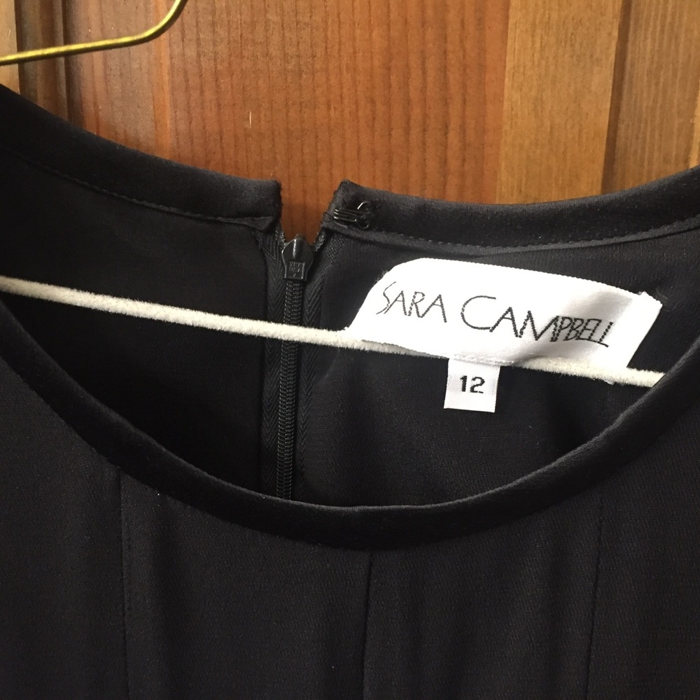 Black dress; size 12. Sara Campbell. New.